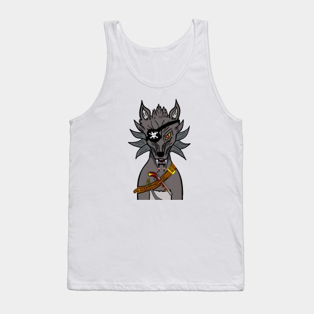 BussyWolves Pirate wolf Tank Top by micho2591